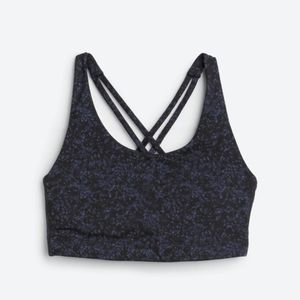 Navy Cross Back Navy Sports Bra